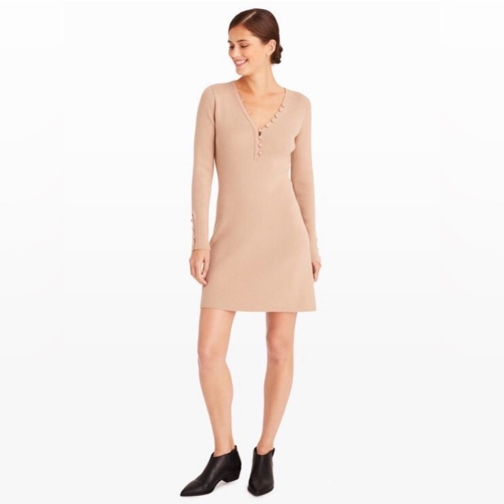 Club Monaco merino wool evangah beige dress size large